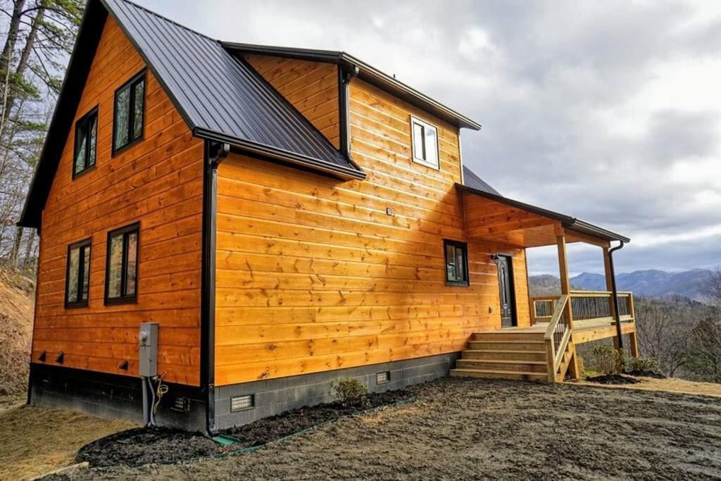 Peace Of Heaven ~ Modern Chic Cabin W/ Majestic Mountain Views Bryson City Exterior photo
