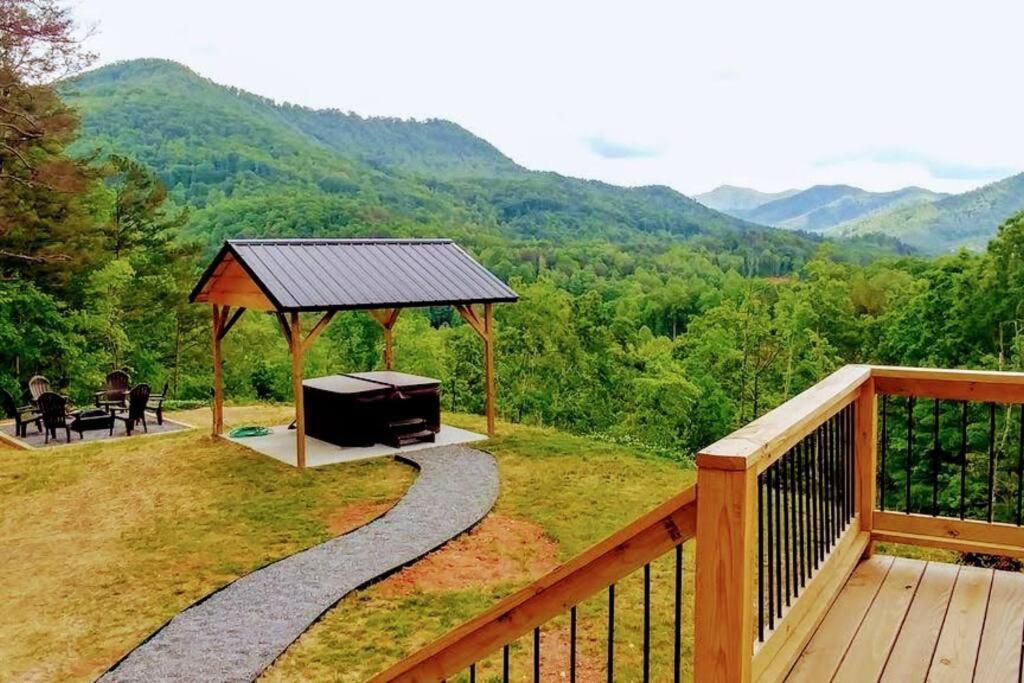 Peace Of Heaven ~ Modern Chic Cabin W/ Majestic Mountain Views Bryson City Exterior photo