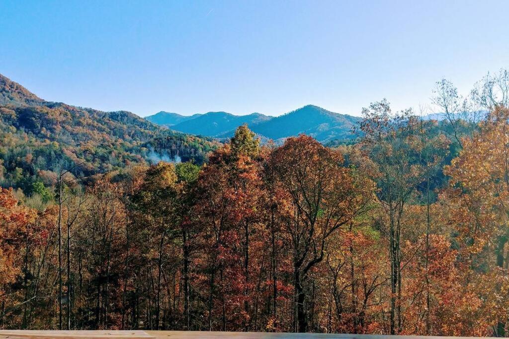 Peace Of Heaven ~ Modern Chic Cabin W/ Majestic Mountain Views Bryson City Exterior photo