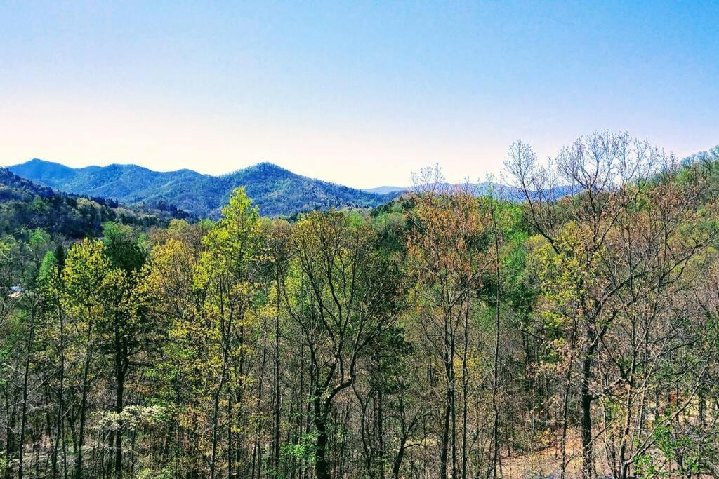 Peace Of Heaven ~ Modern Chic Cabin W/ Majestic Mountain Views Bryson City Exterior photo