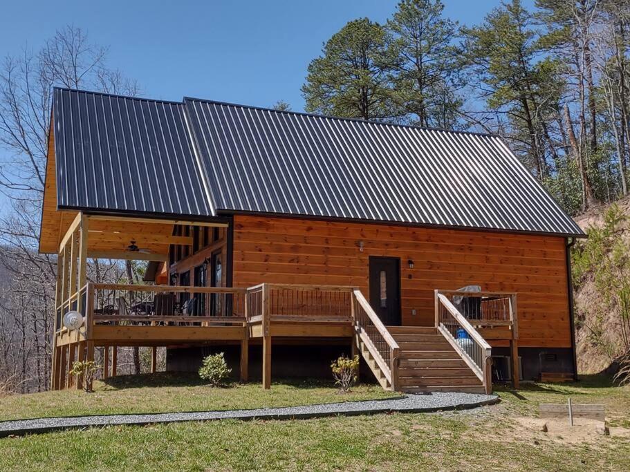 Peace Of Heaven ~ Modern Chic Cabin W/ Majestic Mountain Views Bryson City Exterior photo
